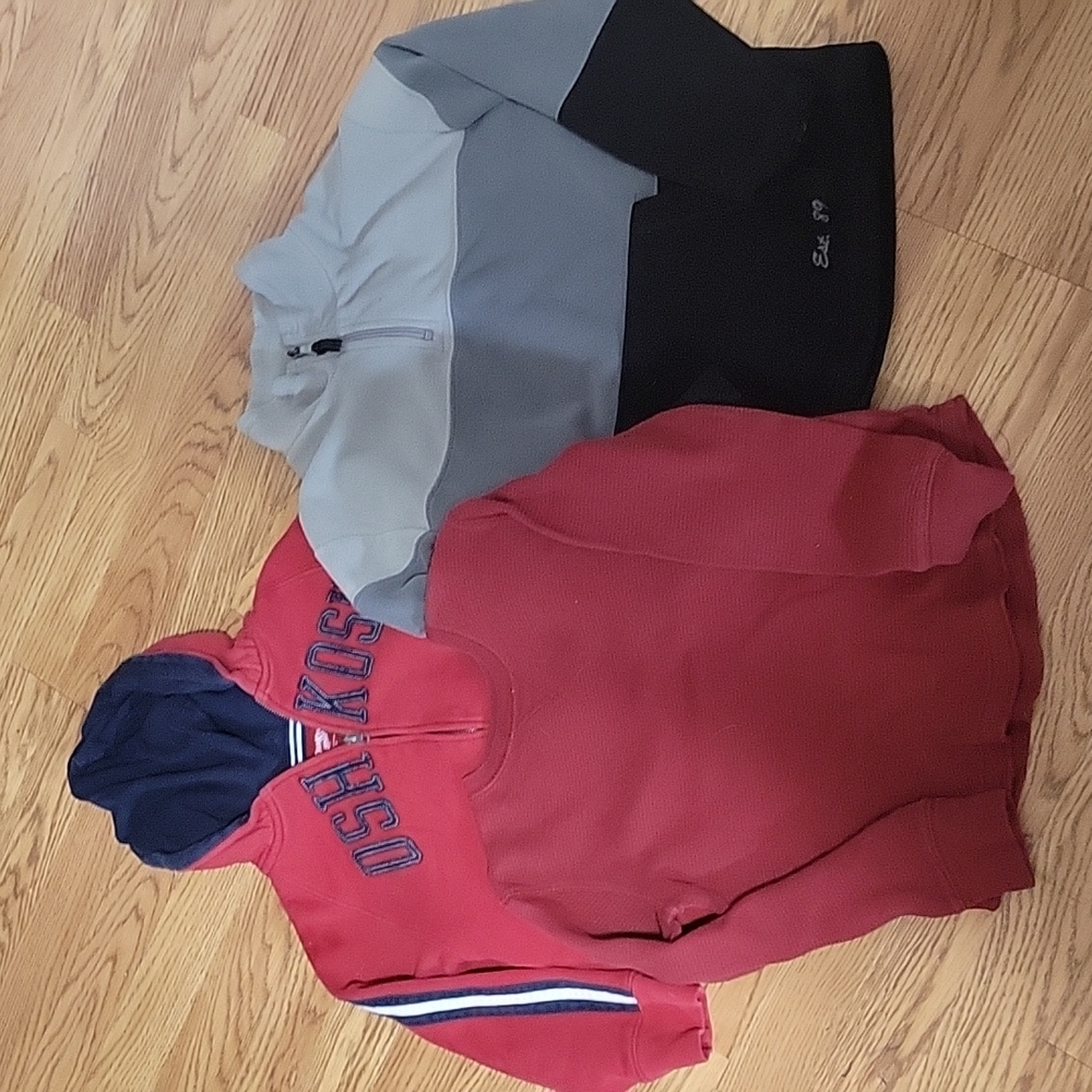 Lot of Boys size 7 sweaters and long sleeve shirt